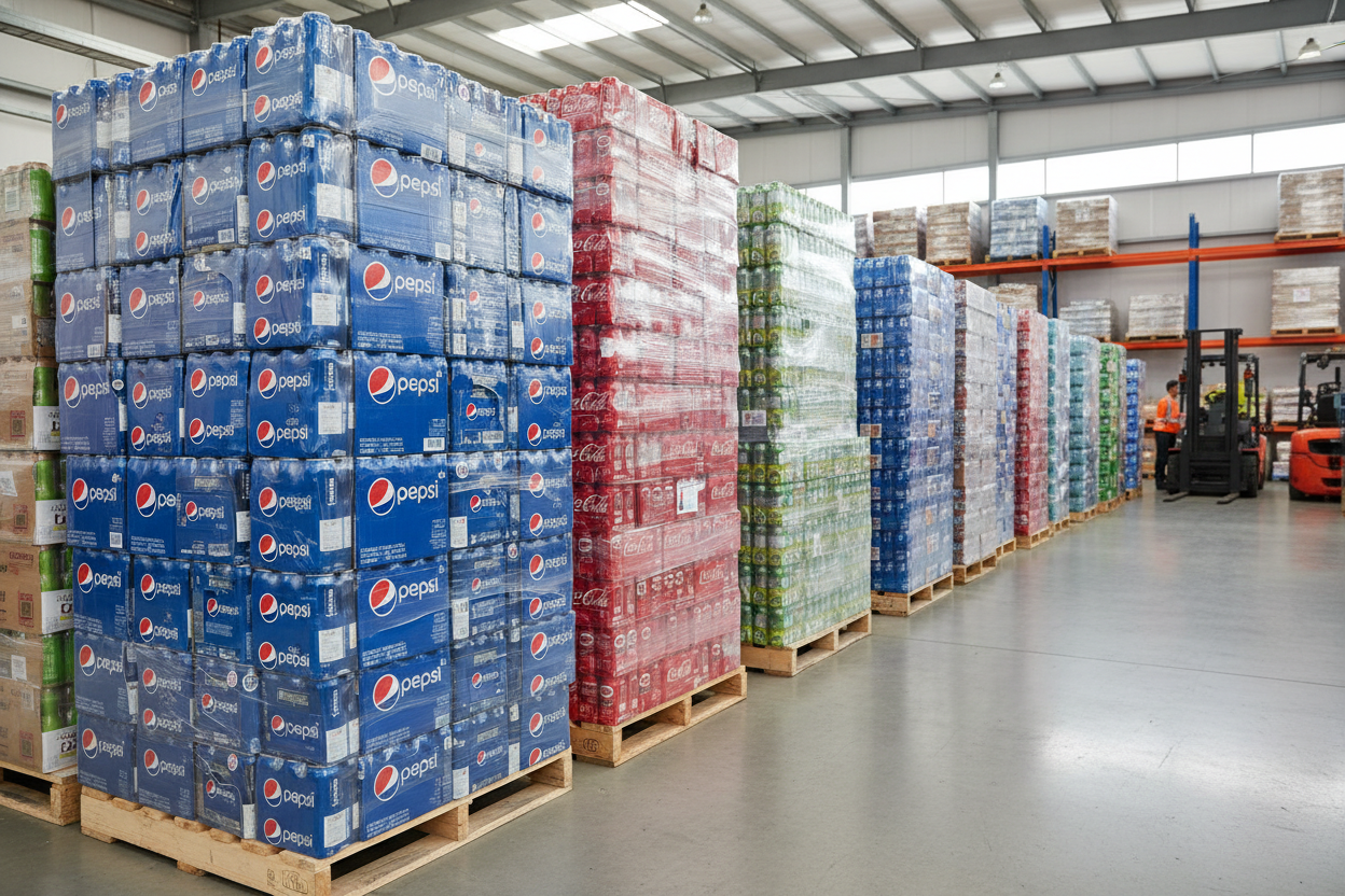 Por caja Coca Cola